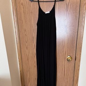 Black Carly Jean maxi dress